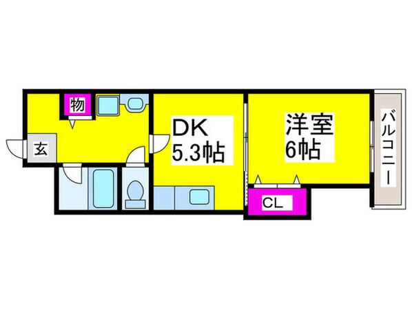 ハピネスⅡ番館の物件間取画像